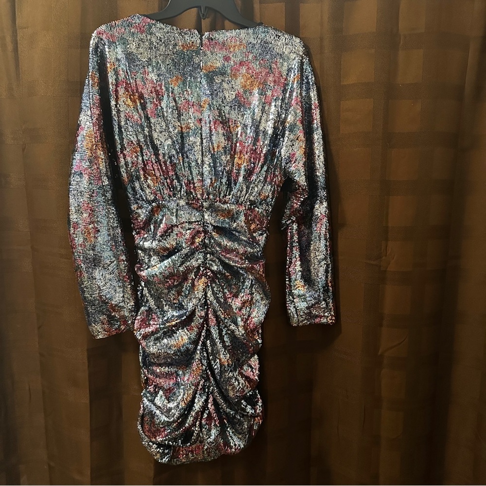 NWT Ramy Brooke Auerbach Sequin Mini Dress in Floral Sequin size 2‎ reg $795 - Picture 10 of 10